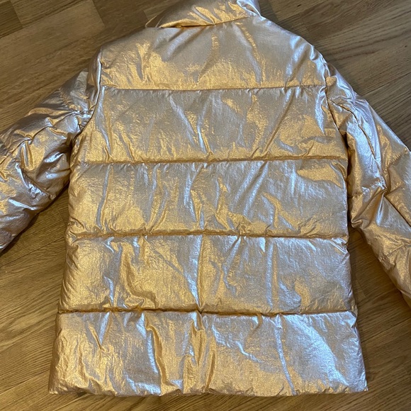 J. Crew rose gold puffer jacket XXS - Picture 3 of 5